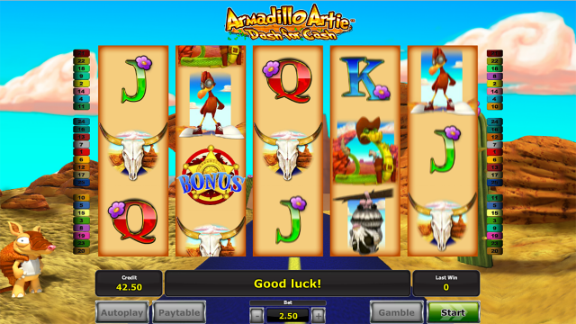 Онлайн автомат Armadillo Artie