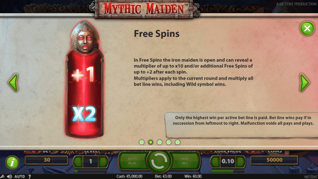 Игровой слот Mythic Maiden