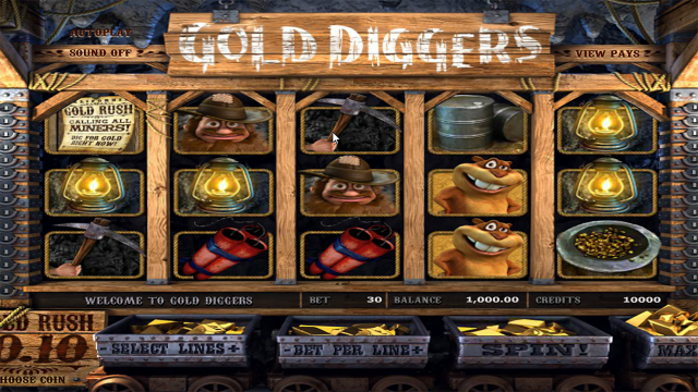 Популярный слот Gold Diggers