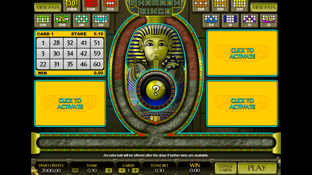 Игровой слот Pharaoh Bingo
