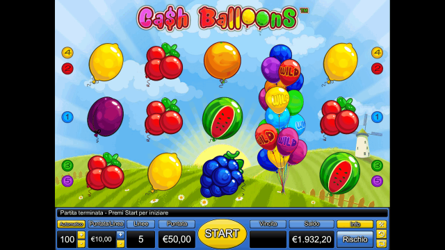 Популярный аппарат Cash Balloons