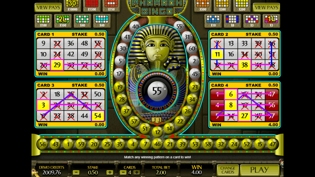 Игровой автомат Pharaoh Bingo