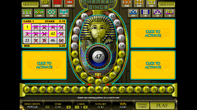 Онлайн аппарат Pharaoh Bingo
